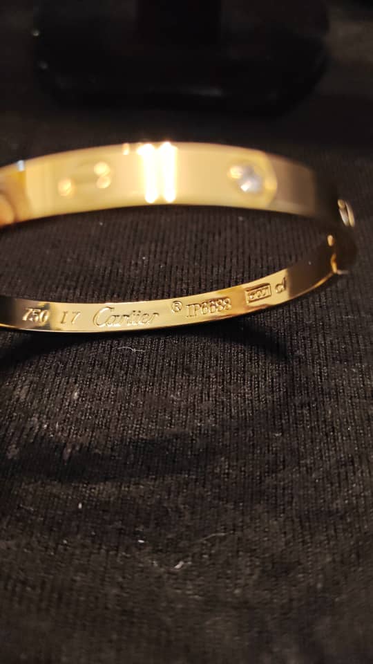 Bracelet Cartier Modèle Classique 4 Diamants IP6688